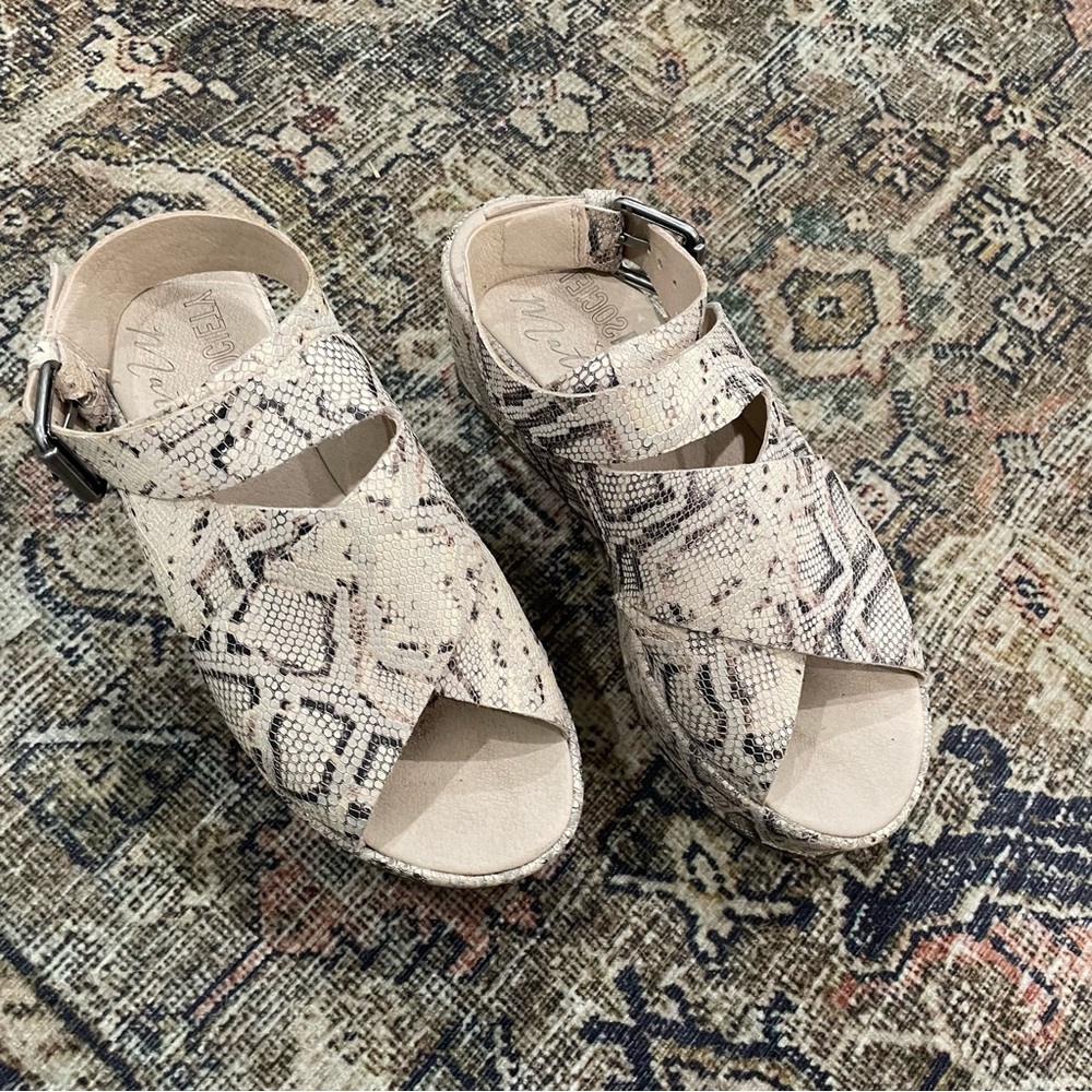 Matisse Snakeskin Platform Sandals